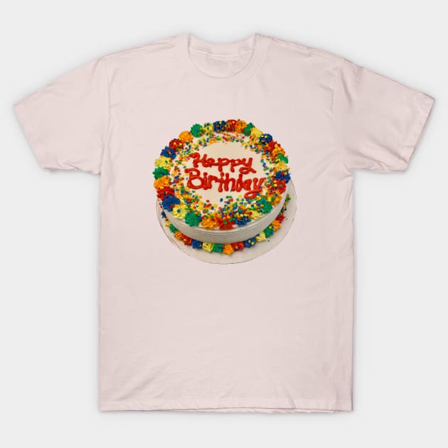 Birthday Cake T-Shirt by SPINADELIC